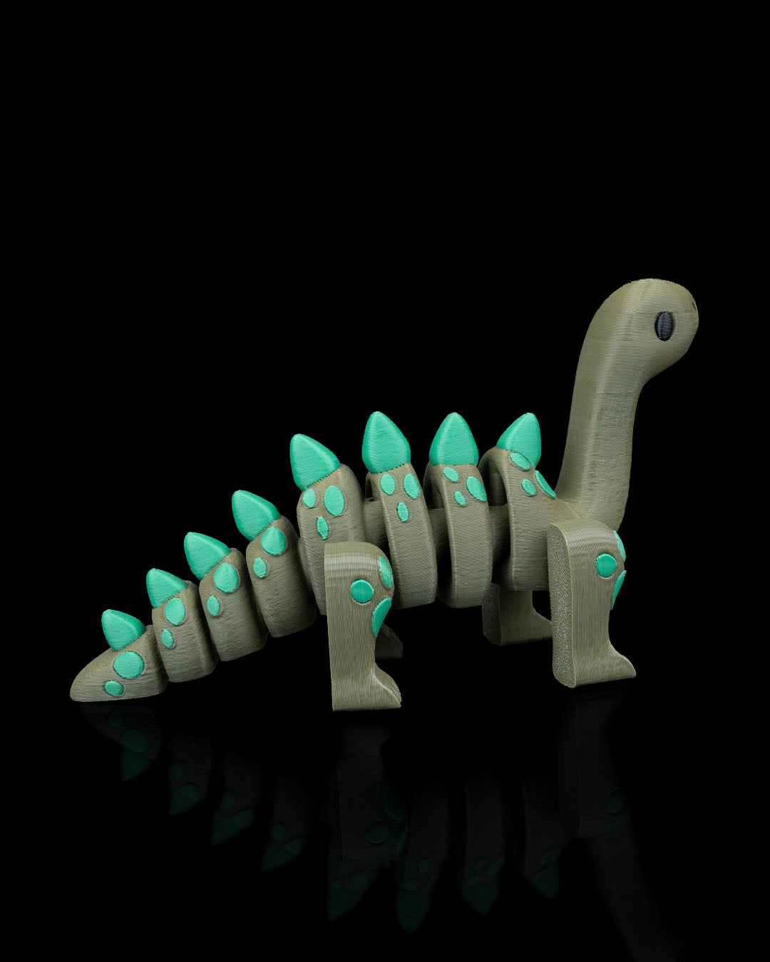 Flexi Diplodocus Dinosaur Toy - 3D Printed Articulated Fidget Dino - Desk Decor & Sensory Toy - 12cm Long Neck Dinosaur