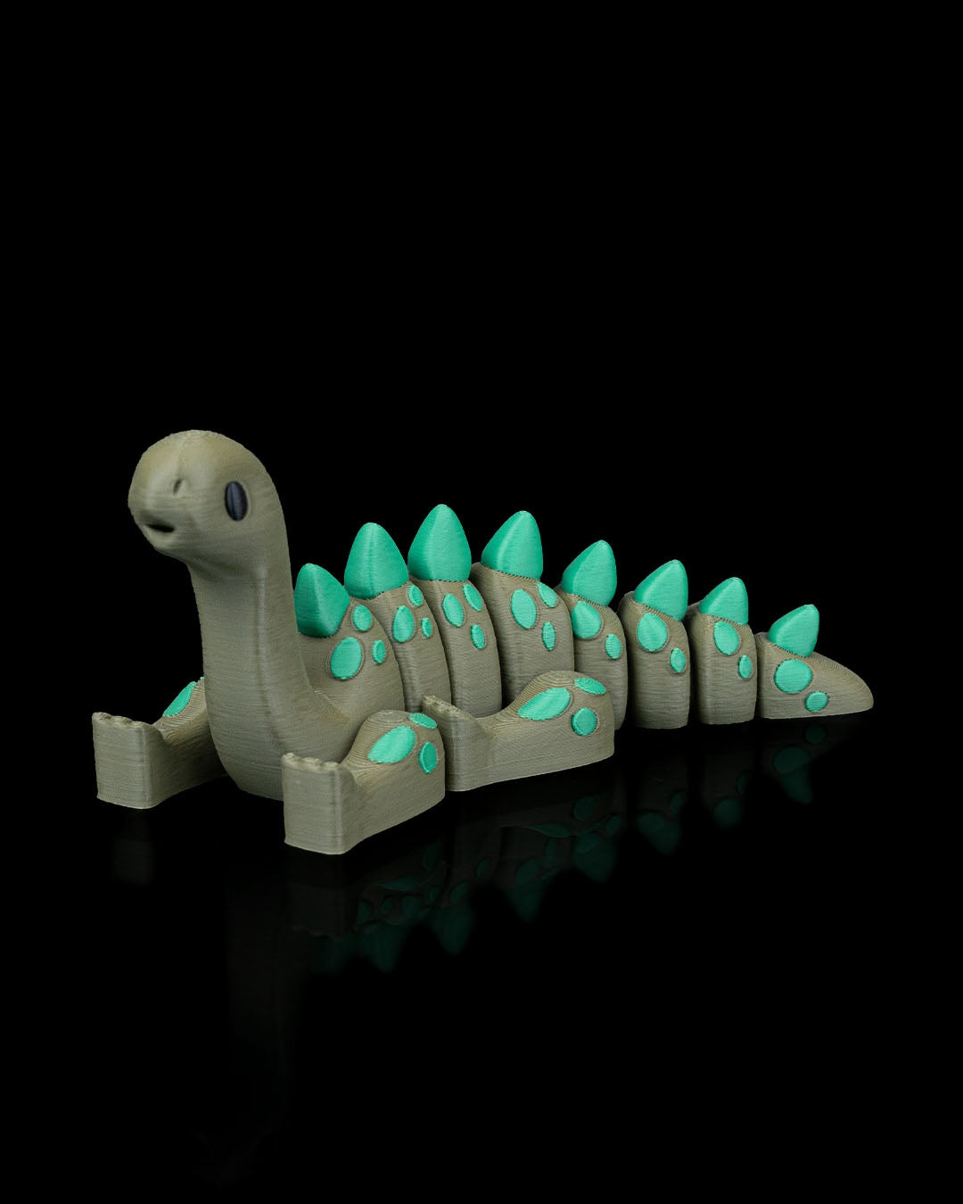 Flexi Diplodocus Dinosaur Toy - 3D Printed Articulated Fidget Dino - Desk Decor & Sensory Toy - 12cm Long Neck Dinosaur