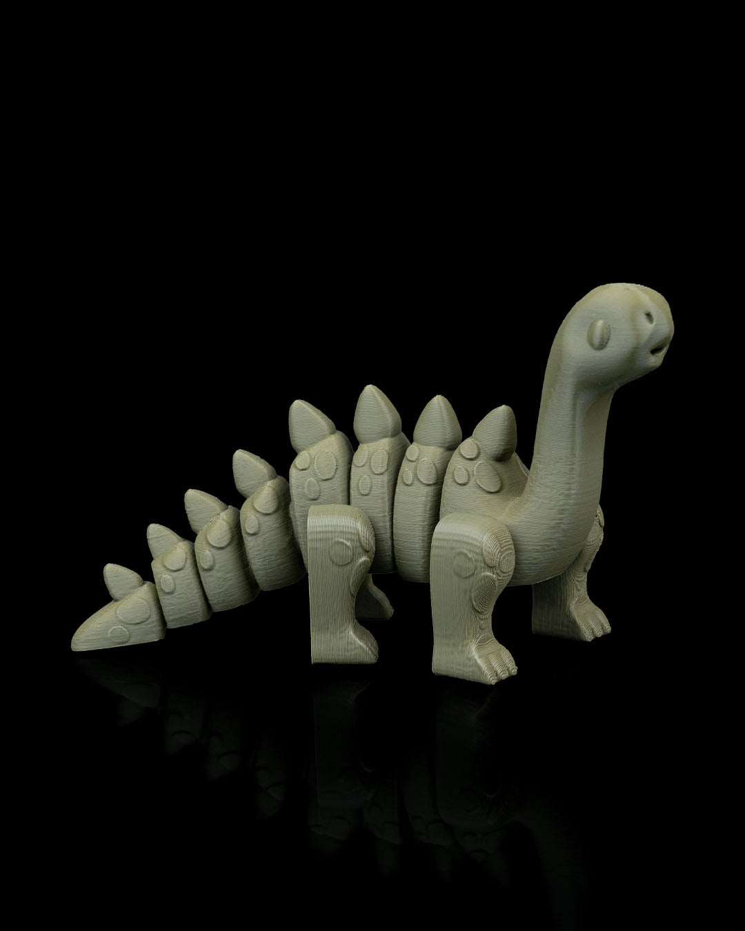 Flexi Diplodocus Dinosaur Toy - 3D Printed Articulated Fidget Dino - Desk Decor & Sensory Toy - 12cm Long Neck Dinosaur