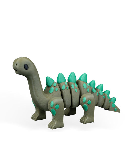 Flexi Diplodocus Dinosaur Toy - 3D Printed Articulated Fidget Dino - Desk Decor & Sensory Toy - 12cm Long Neck Dinosaur