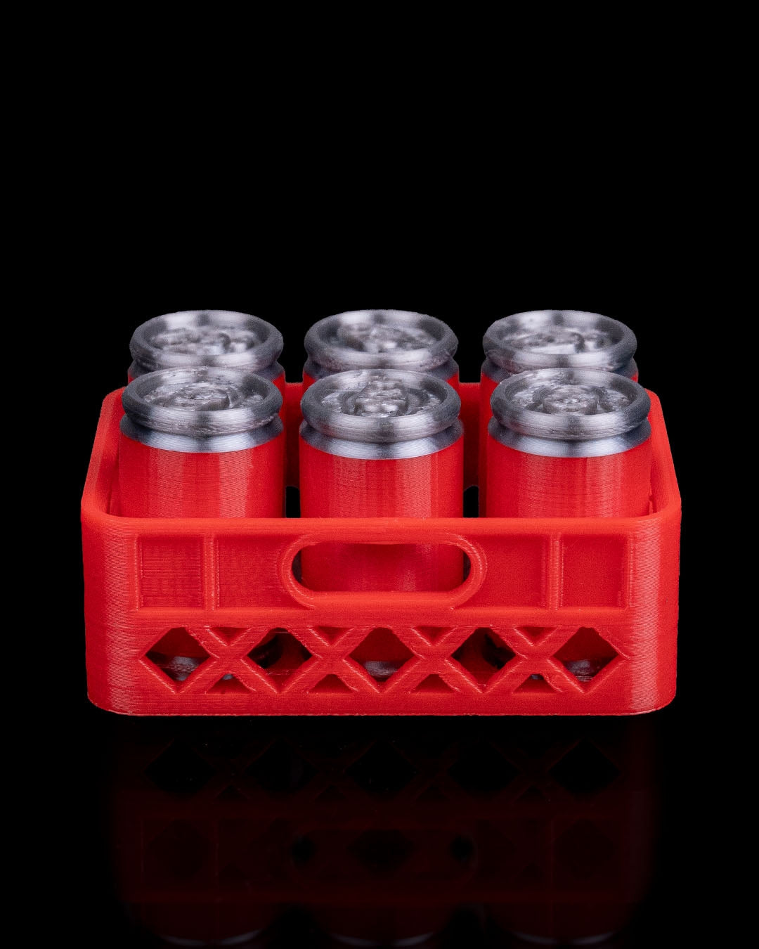 Mini Beer Can Fridge Magnets - 6-Pack Novelty Magnetic Beer Cans with Carrier | Kitchen Refrigerator Magnets | Beer Lover Gift | 3D Printed