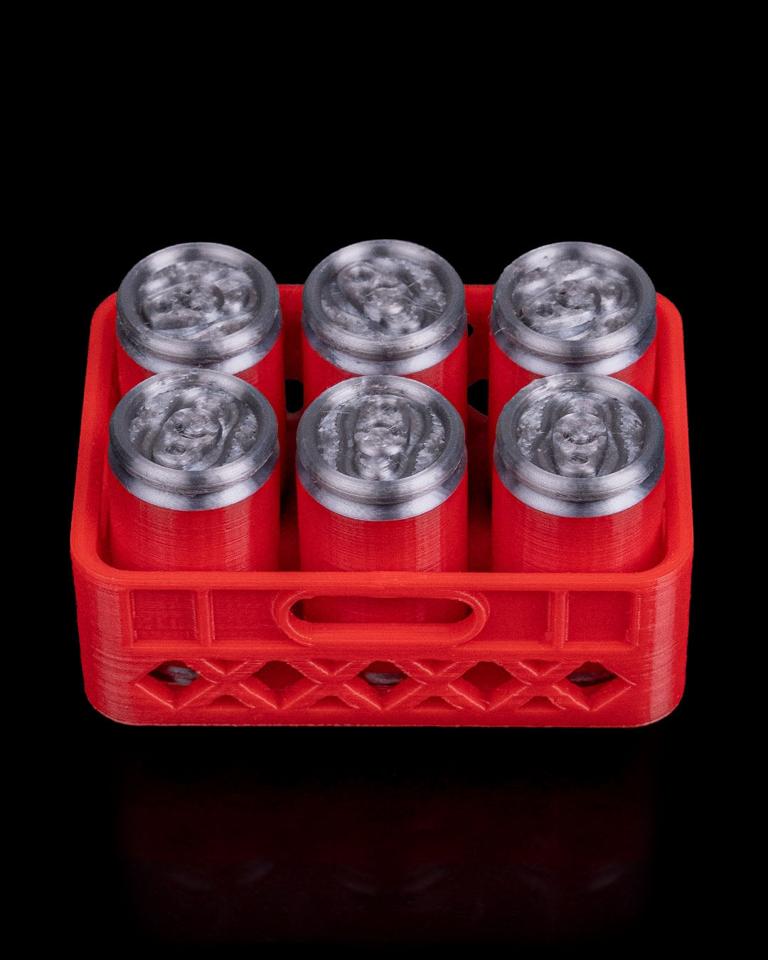 Mini Beer Can Fridge Magnets - 6-Pack Novelty Magnetic Beer Cans with Carrier | Kitchen Refrigerator Magnets | Beer Lover Gift | 3D Printed