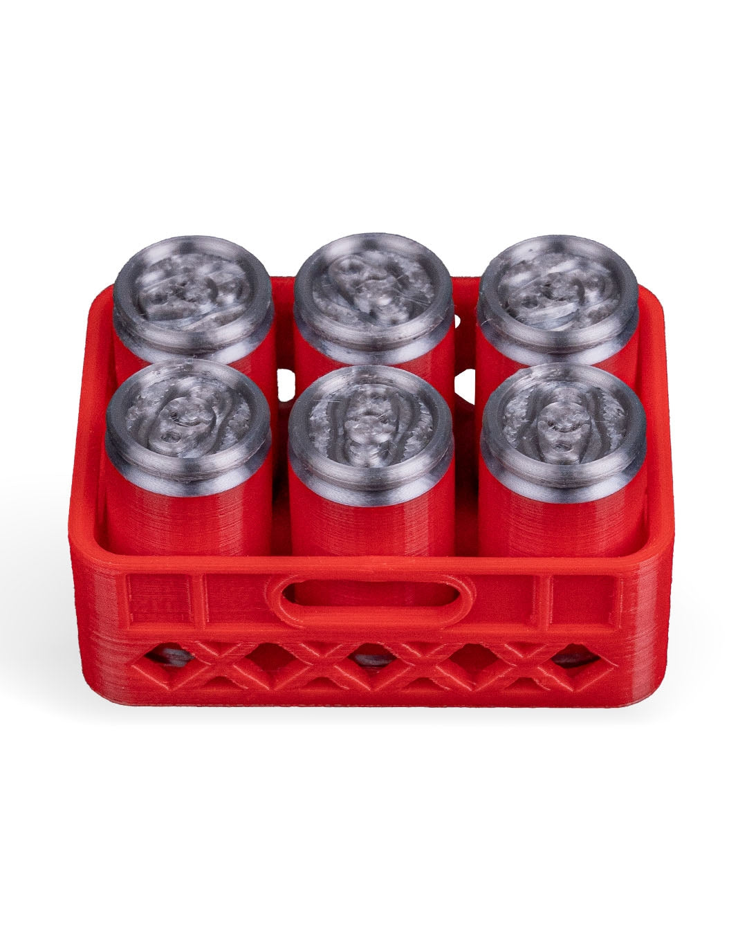 Mini Beer Can Fridge Magnets - 6-Pack Novelty Magnetic Beer Cans with Carrier | Kitchen Refrigerator Magnets | Beer Lover Gift | 3D Printed