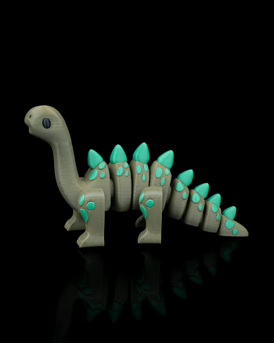 Flexi Diplodocus Dinosaur Toy - 3D Printed Articulated Fidget Dino - Desk Decor & Sensory Toy - 12cm Long Neck Dinosaur