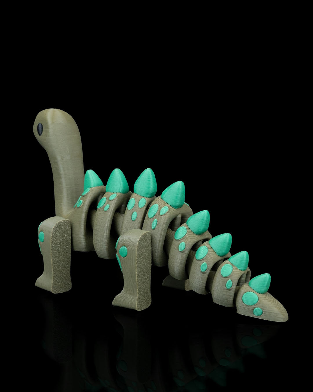 Flexi Diplodocus Dinosaur Toy - 3D Printed Articulated Fidget Dino - Desk Decor & Sensory Toy - 12cm Long Neck Dinosaur