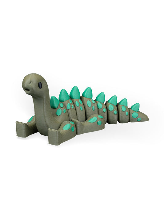 Flexi Diplodocus Dinosaur Toy - 3D Printed Articulated Fidget Dino - Desk Decor & Sensory Toy - 12cm Long Neck Dinosaur